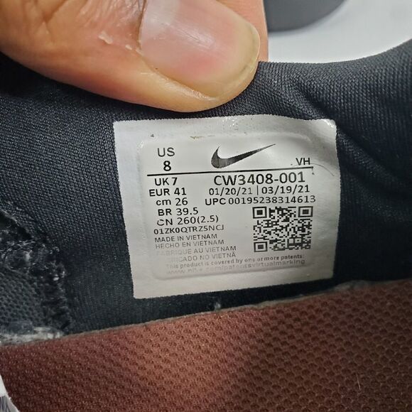 Nike Flex Run 2021 Shoes Mens Size 8 Black Melon Tint Light Blue CW3408-001 - Picture 6 of 15